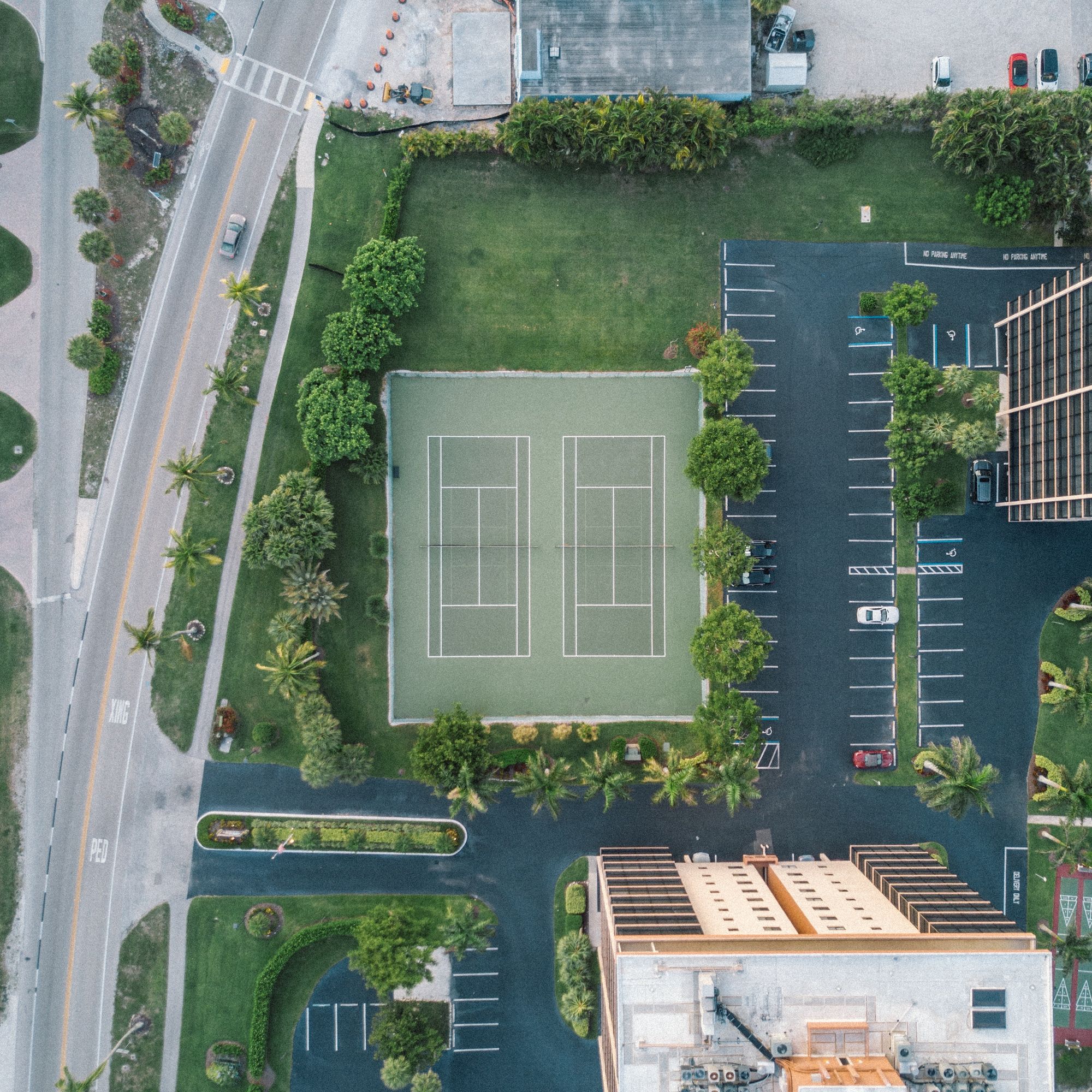 Aerial view of corporate landscaped areas - Josh Sorenson, Pexels