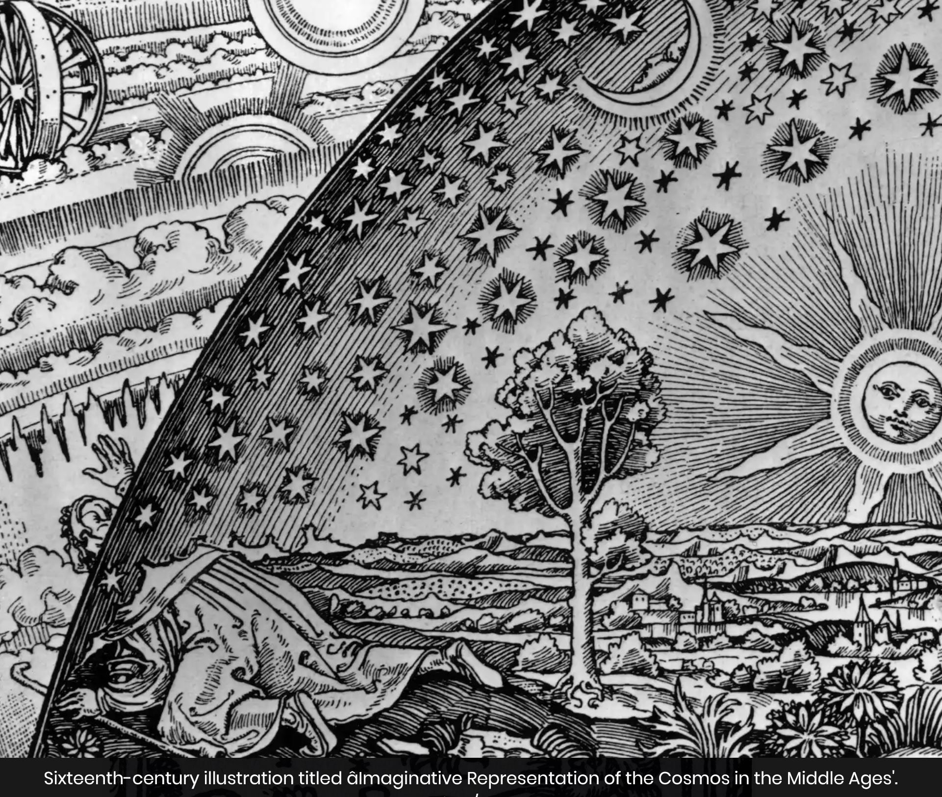 16C illustration - Beyond the Stars [depicting the universe beyond the firmament]