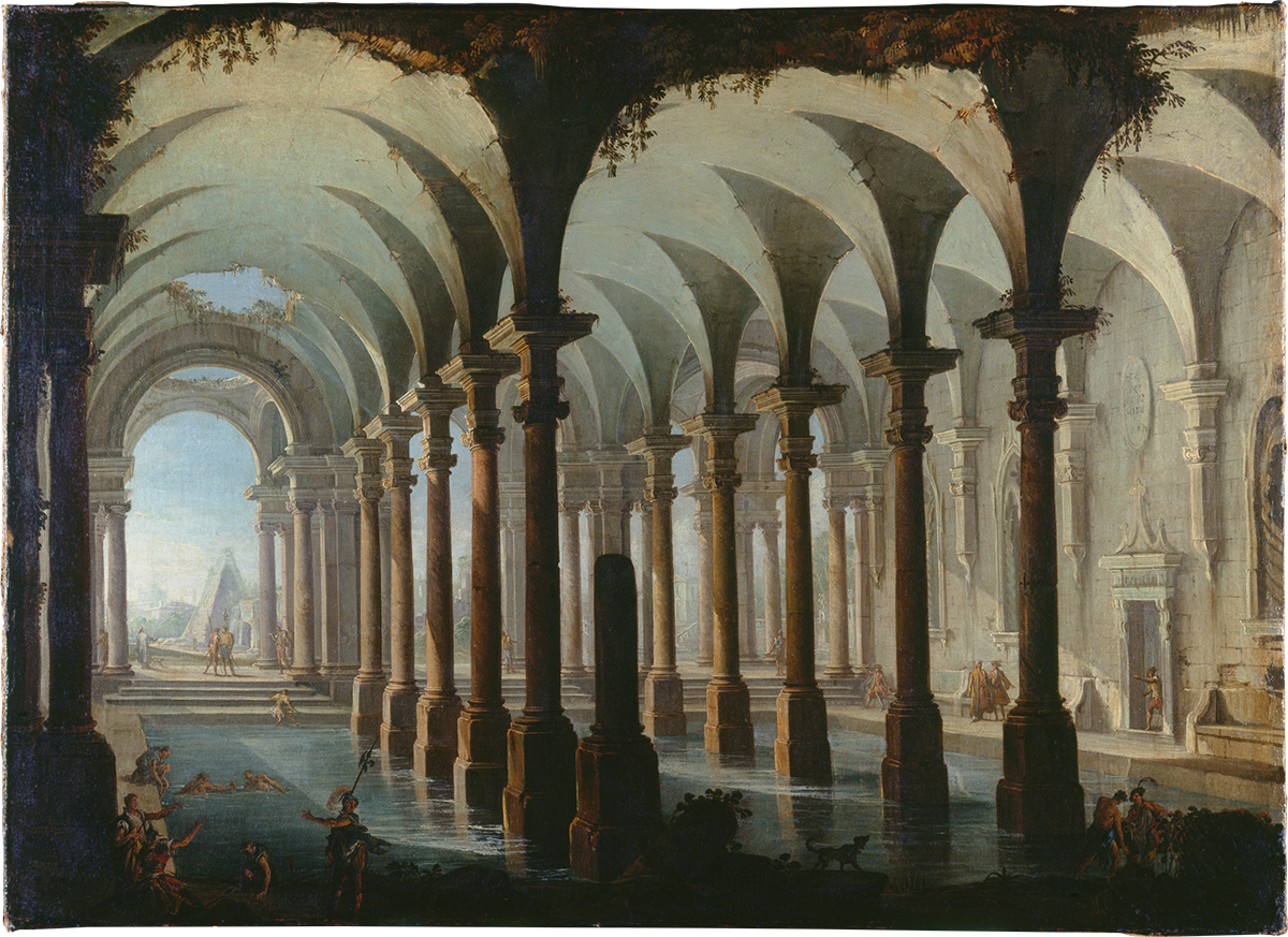 Roman Bath - Antonio Joli (1700–1777)